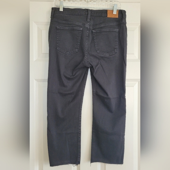 J. Crew 9" Black Demi Boot Crop with Frayed Hem - Size 29P - Picture 3 of 11